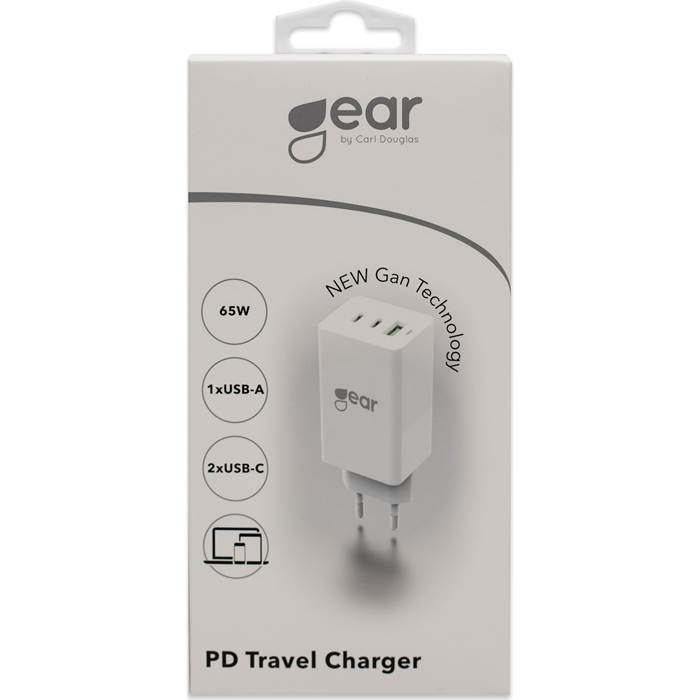 Laddare GEAR GAN 220V 2xUSB-C - 2