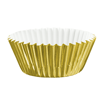 MUFFINSFORMAR | 100-pack | Guld metallic