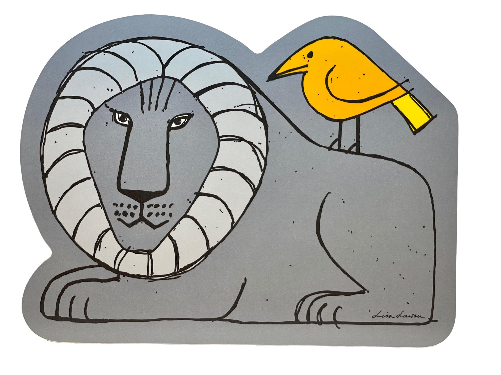 Lisa Larson Skärbräda - Lion & Bird Grey