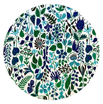 Stig Lindberg Grytunderlägg - Herbarium Turkos