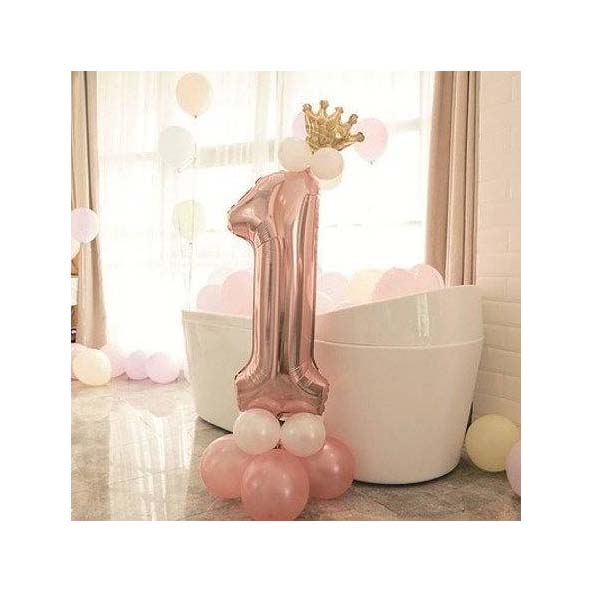 BALLONGPAKET | Sifferballong rosé