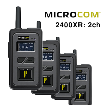 Pliant Technologies - Microcom XR 2ch, 4 x Radio pack system