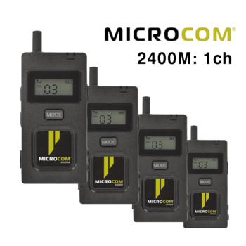 Pliant Technologies - Microcom M 1ch, 4 x Radio pack system
