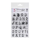 Ciao Bella Stamping Art Clear Stamps - Alphas Reporter Uppercase