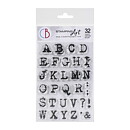 Ciao Bella Stamping Art Clear Stamps - Alphas Reporter Uppercase