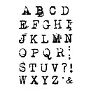Ciao Bella Stamping Art Clear Stamps - Alphas Reporter Uppercase