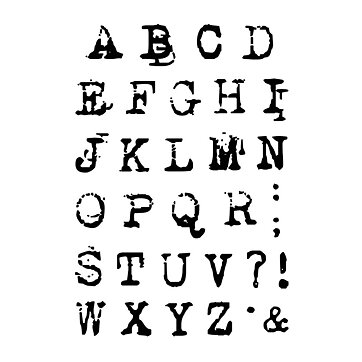 Ciao Bella Stamping Art Clear Stamps - Alphas Reporter Uppercase