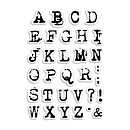 Ciao Bella Stamping Art Clear Stamps - Alphas Reporter Uppercase