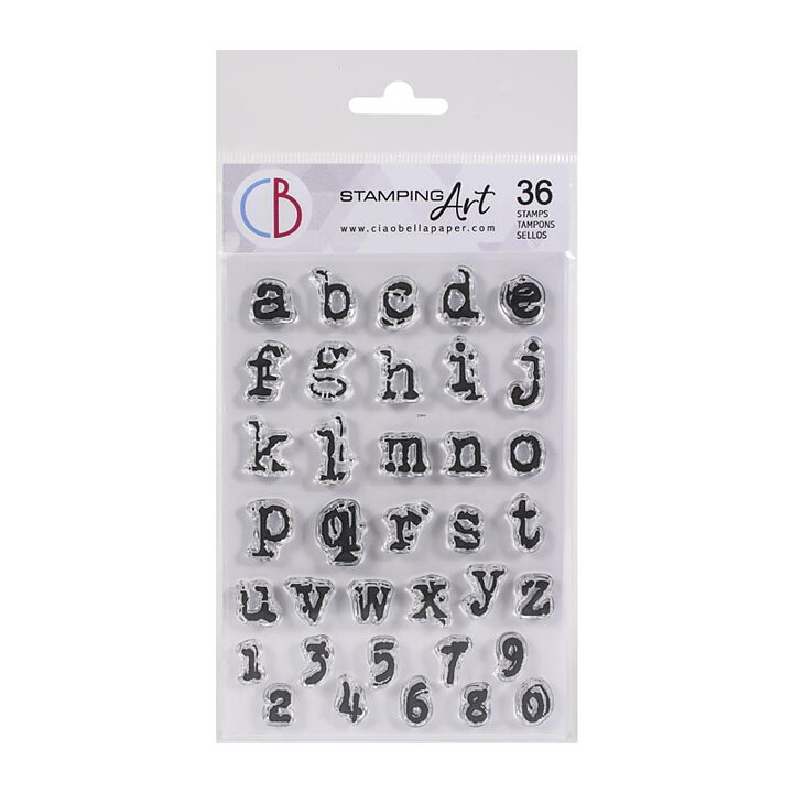 Ciao Bella Stamping Art Clear Stamps - Alphas Reporter Lowercase