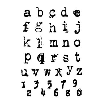 Ciao Bella Stamping Art Clear Stamps - Alphas Reporter Lowercase