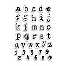 Ciao Bella Stamping Art Clear Stamps - Alphas Reporter Lowercase