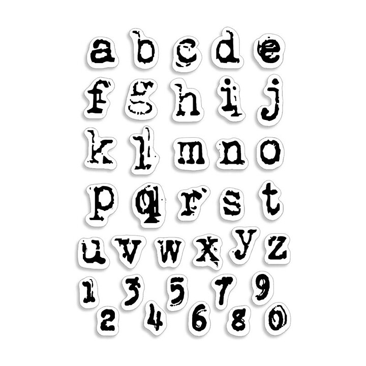Ciao Bella Stamping Art Clear Stamps - Alphas Reporter Lowercase