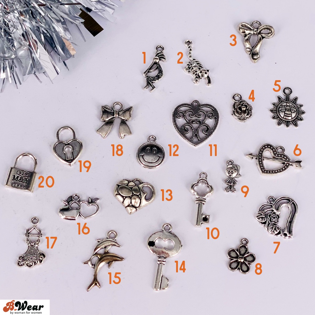 Blandade dekorationer silver