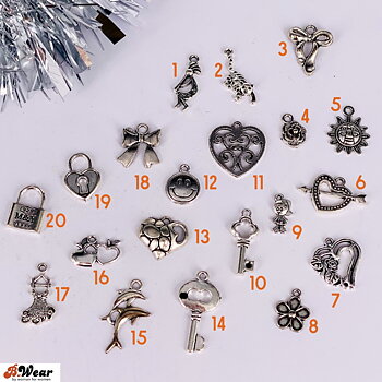 Blandade dekorationer silver