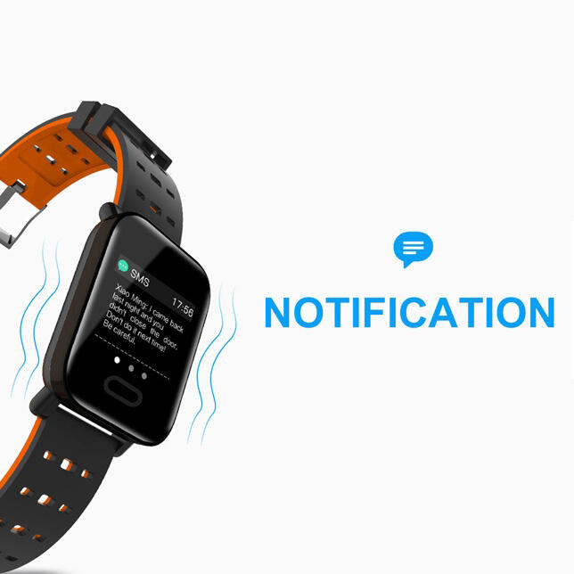 A6 Smartwatch för Träning & Hälsa - Svart - 5