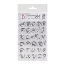 Ciao Bella Stamping Art Clear Stamps - Alphas Moonlight Uppercase