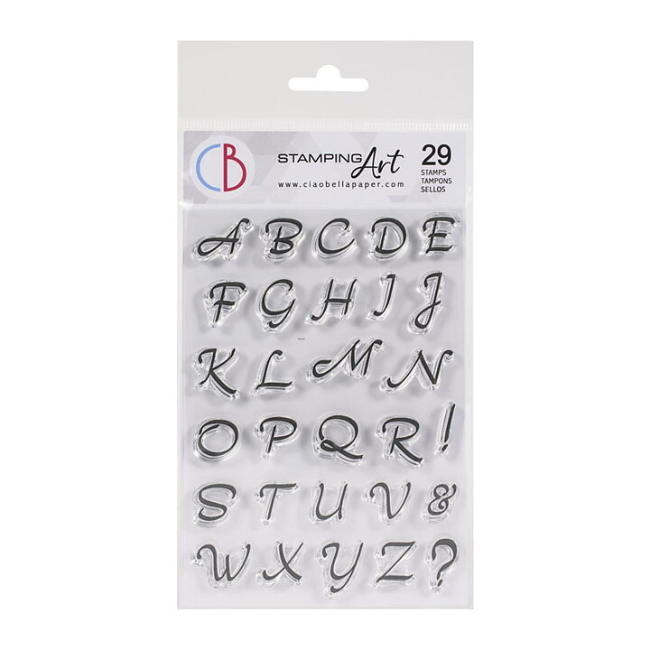Ciao Bella Stamping Art Clear Stamps - Alphas Moonlight Uppercase