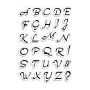 Ciao Bella Stamping Art Clear Stamps - Alphas Moonlight Uppercase
