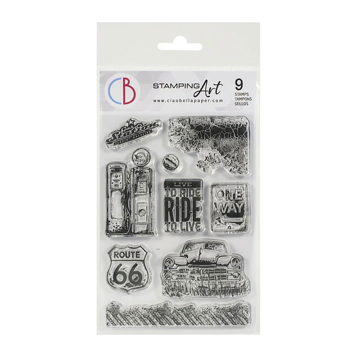Ciao Bella Stamping Art Clear Stamps - Ride to Live