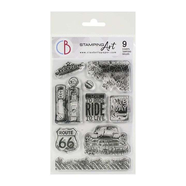 Ciao Bella Stamping Art Clear Stamps - Ride to Live