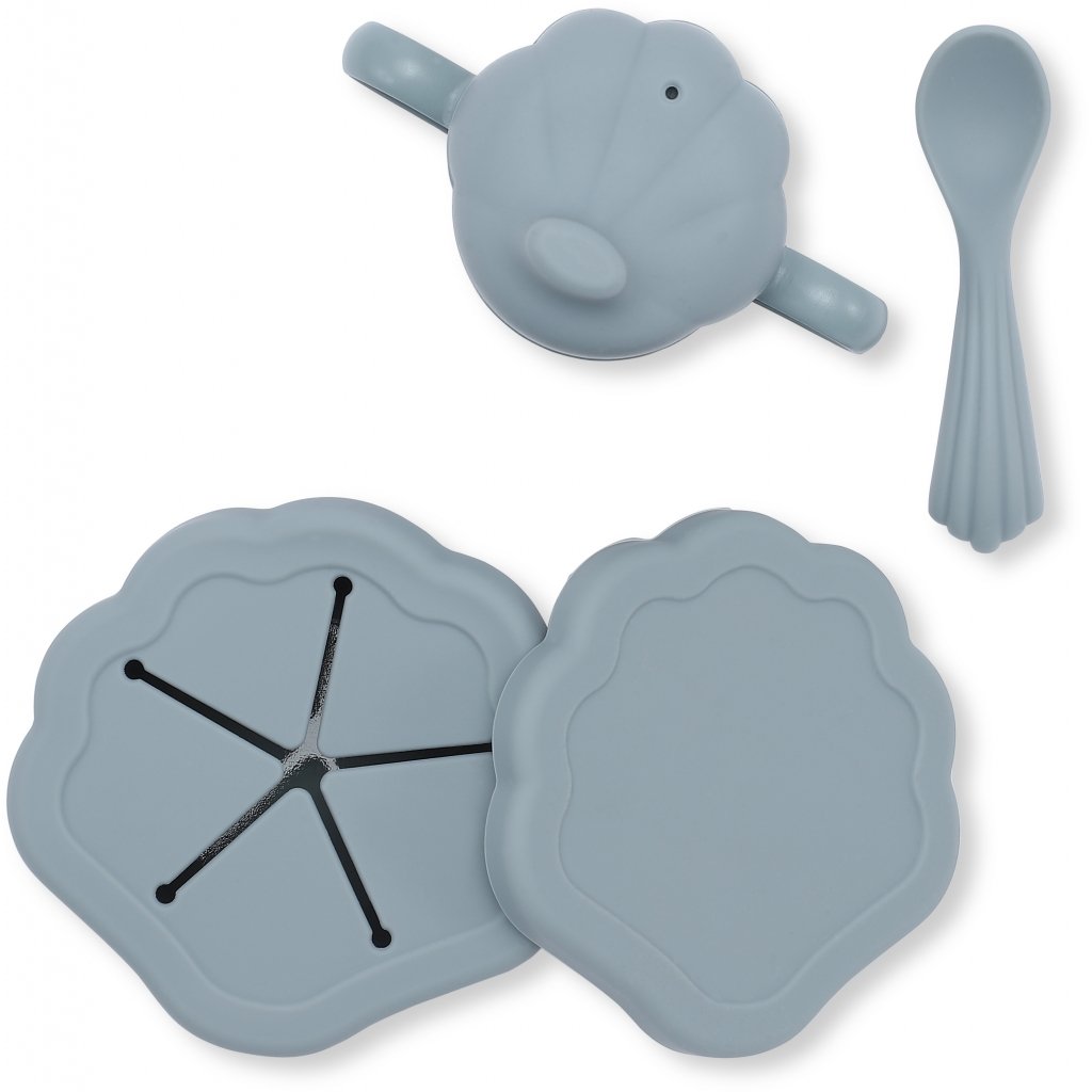 Matset i Silikon, Light Blue - Konges Sløjd - 3