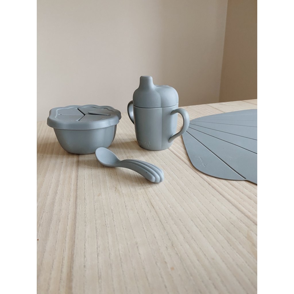 Matset i Silikon, Light Blue - Konges Sløjd