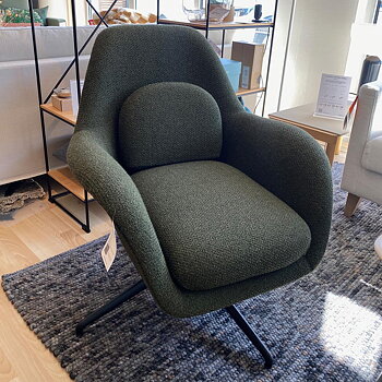 Swoon Lounge Petit Swivel Base - Desing bargain/Disply Item* - Fabric Carlotto 900
