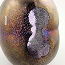 Bertil Vallien (Volcano 1981) Double Bubble Vase with Oily Decor 22 cm 