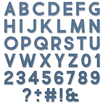 Sizzix - Dies Thinlits - Alphanumeric Bold