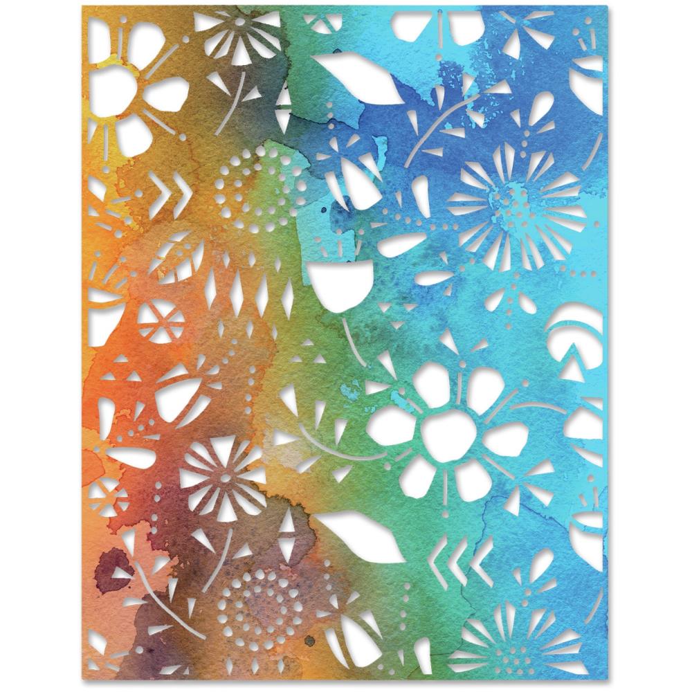 Sizzix - Dies Thinlits - Folk Flowers - 3