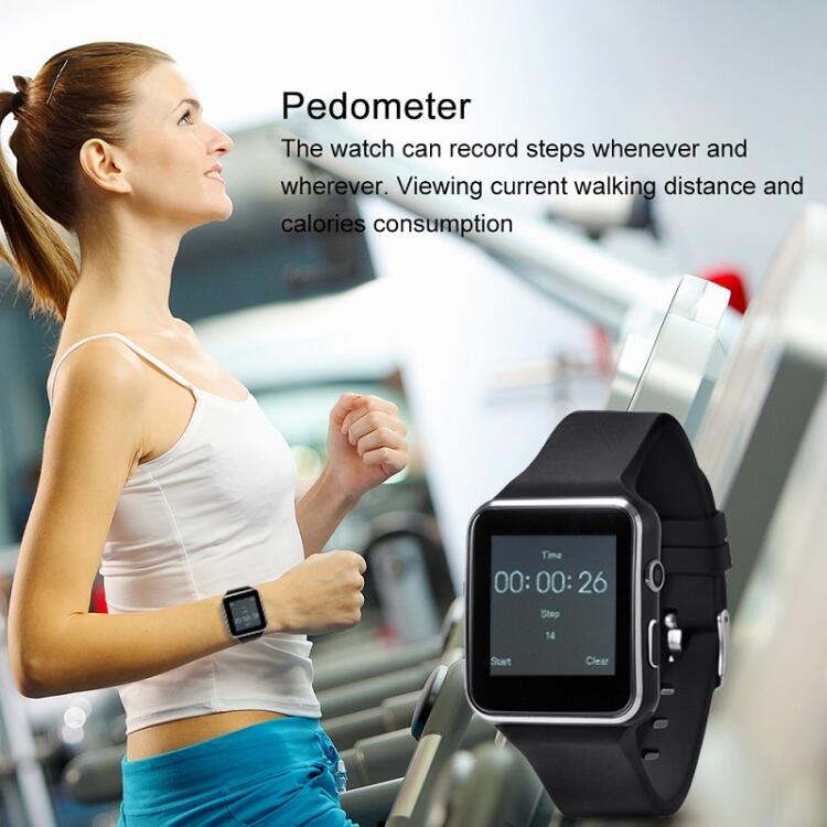 X6 Smartwatch med Kamera - Vit - 4