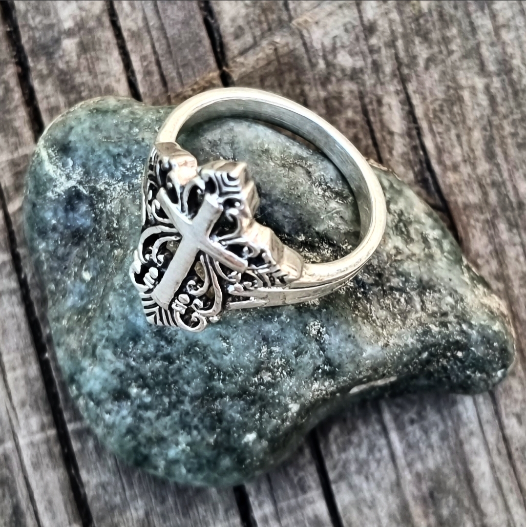 Ring 925 Silver - Cross - 2