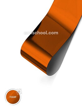 Foil glossy Orange Copper, 1.5 m.