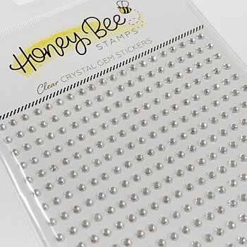 HONEY BEE STAMPS-Gem Stickers | 300 Count | Clear