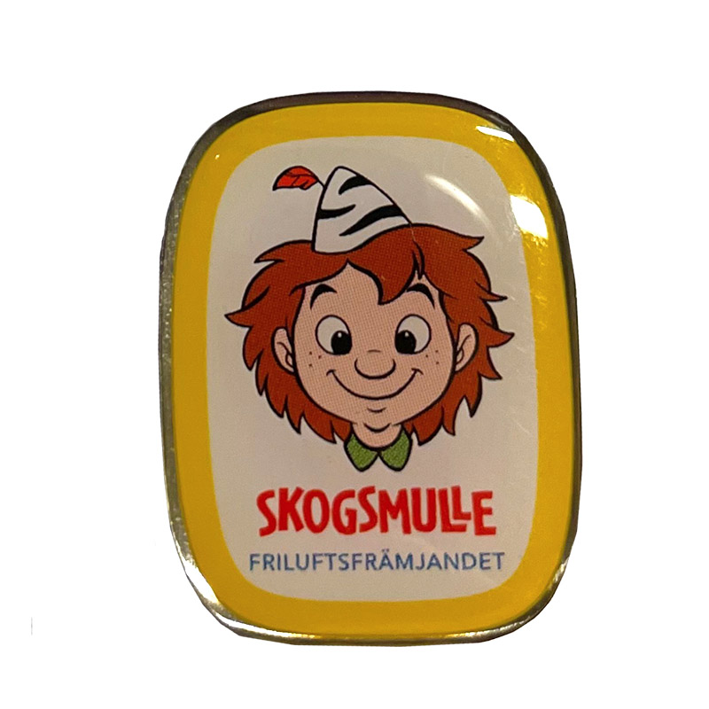 Terminsmärke Skogsmulle gul