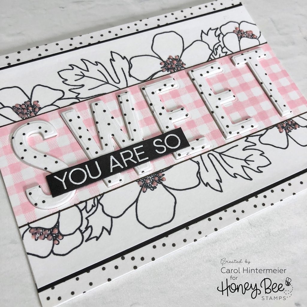 HONEY BEE STAMPS  -Bitty Patterns | 4x4 Stamp Set - 2