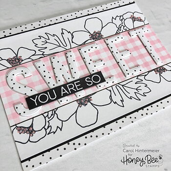 HONEY BEE STAMPS  -Bitty Patterns | 4x4 Stamp Set