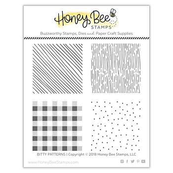 HONEY BEE STAMPS  -Bitty Patterns | 4x4 Stamp Set