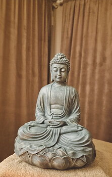 Buddah Lotus Meditation staty 