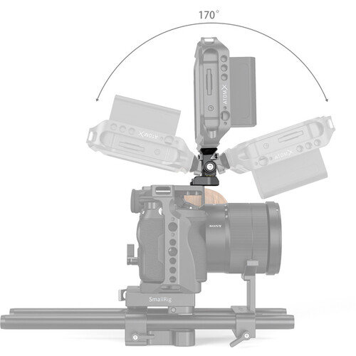 SmallRig Swivel and Tilt Monitor Mount with 2 x 1/4"-20 Screws Mount 2904 - 8