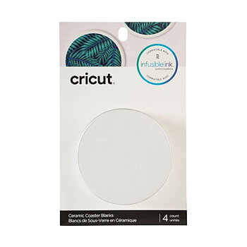 Coasters/Underlägg, Blank-rund, 4 st, Cricut