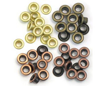 Warm Metal - 4 färger, Crop-A-Dile Standard - Öljetter (60st), We R Memory Keepers 