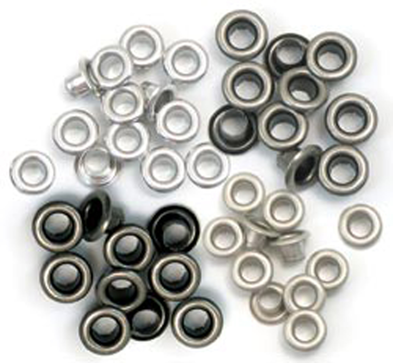 Cool Metal - 4 färger, Crop-A-Dile Standard - Öljetter (60st), We R Memory Keepers 