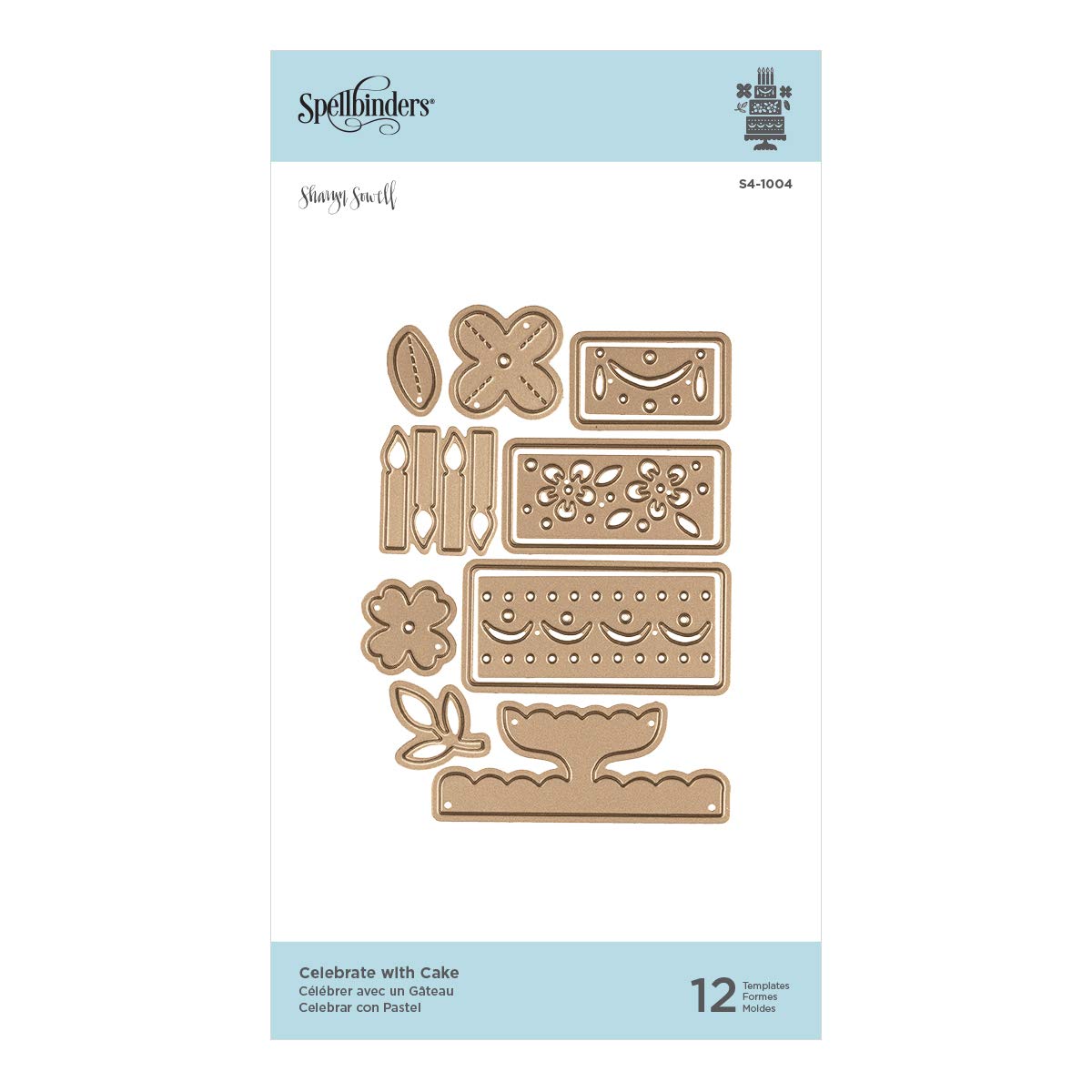 Celebrate with Cake, 12st, Die, Shapeabilities, Spellbinders