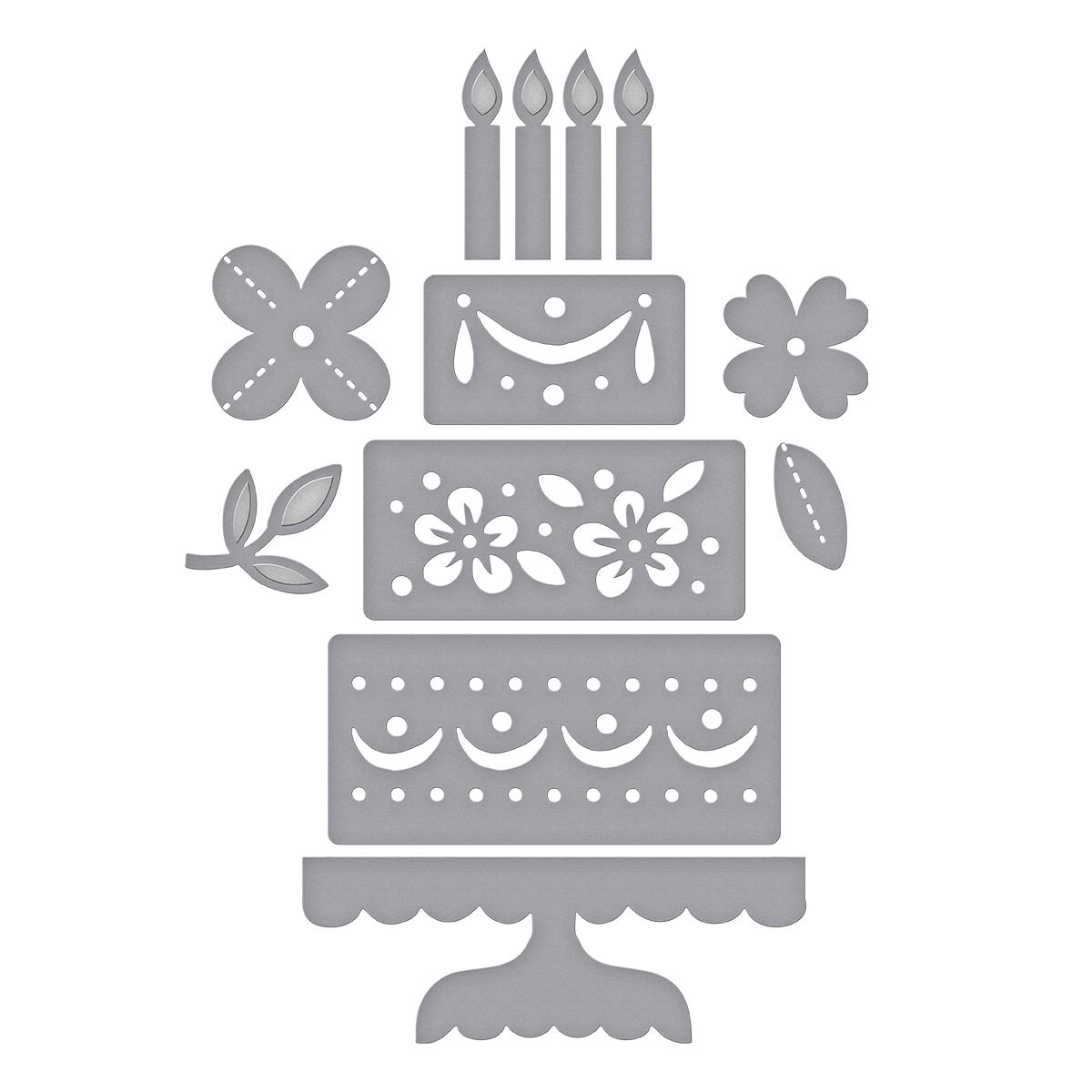Celebrate with Cake, 12st, Die, Shapeabilities, Spellbinders - 2