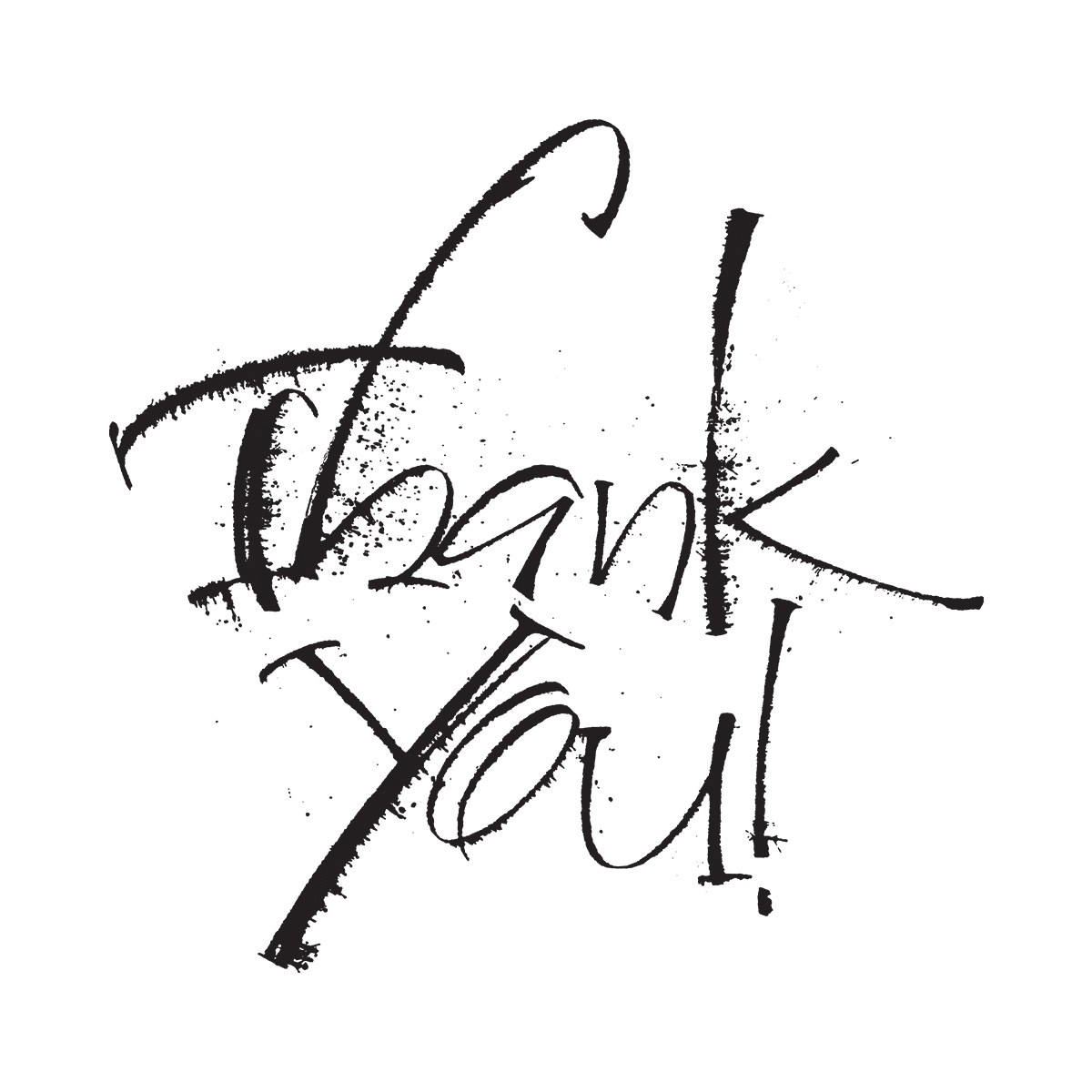 Thank You, 8,6x8,5cm, Clearstamp, Spellbinders - 2
