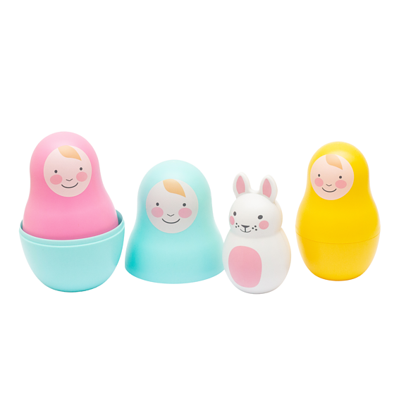 Rosa & Bo Babyleksak Rainbow 6-pack