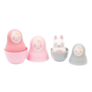 Rosa & Bo Babyleksak Pastel Pink 6-pack