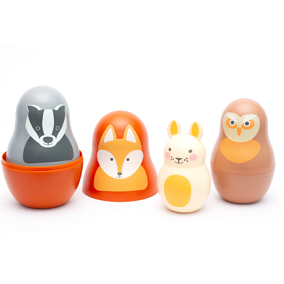 Rosa & Bo Babyleksak Woodland 6-pack