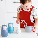Rosa & Bo Babyleksak Pastel Blue 6-pack